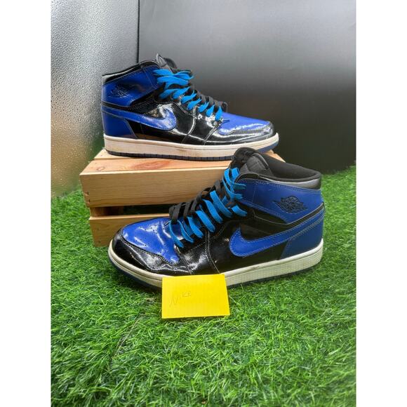 Nike- Air Jordan 1 Retro- High Top - Black/Blue-Size 10 M main image 4